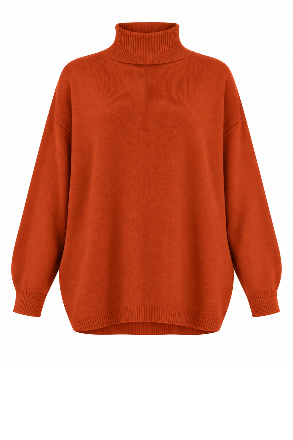 ZENA RIBBED POLO NECK SUPERSOFT KNIT