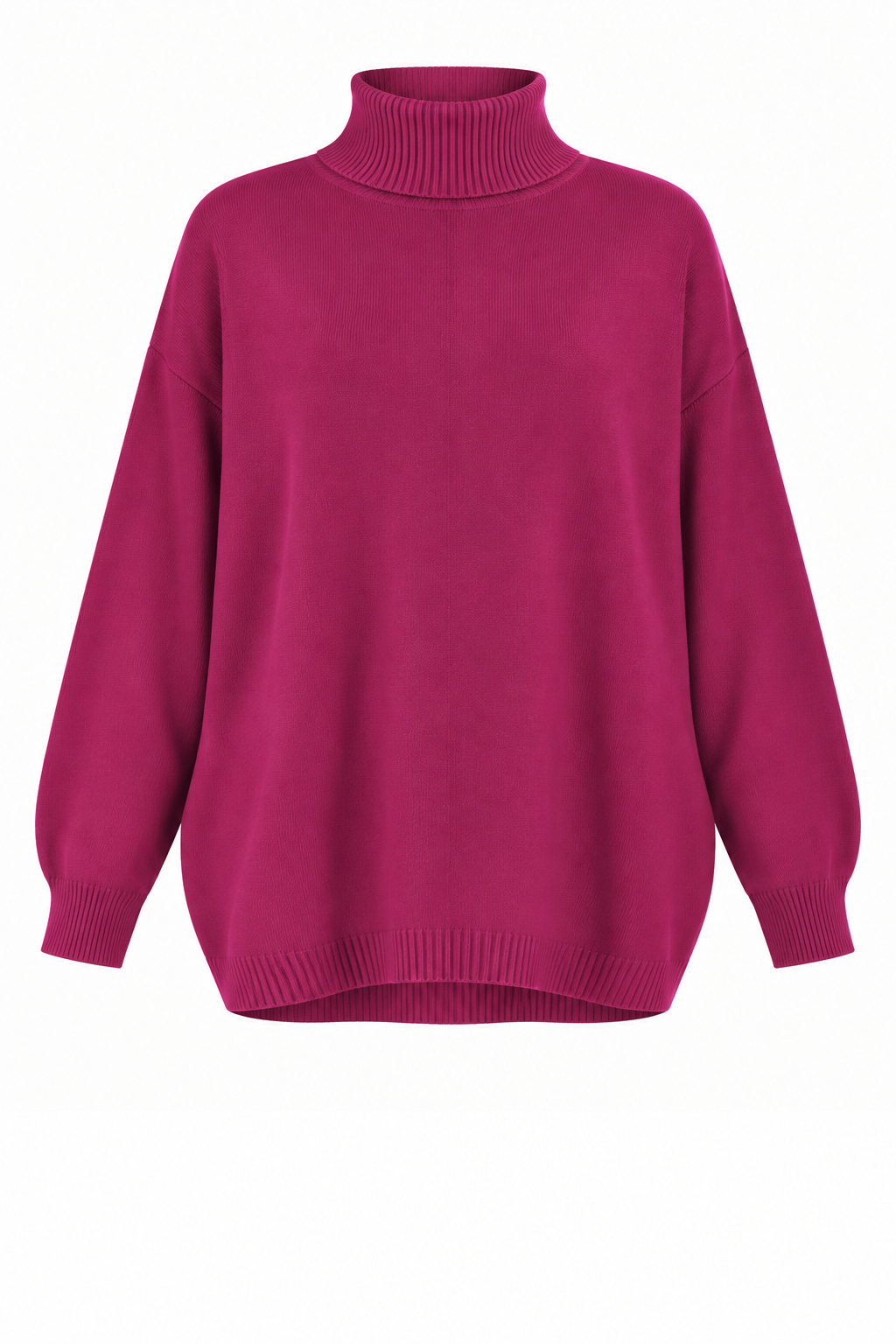 ZENA RIBBED POLO NECK SUPERSOFT KNIT
