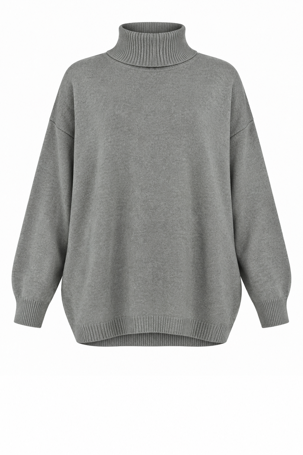 ZENA RIBBED POLO NECK SUPERSOFT KNIT