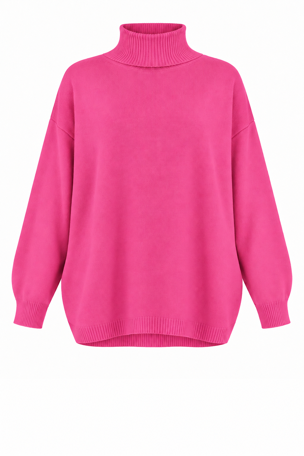 ZENA RIBBED POLO NECK SUPERSOFT KNIT