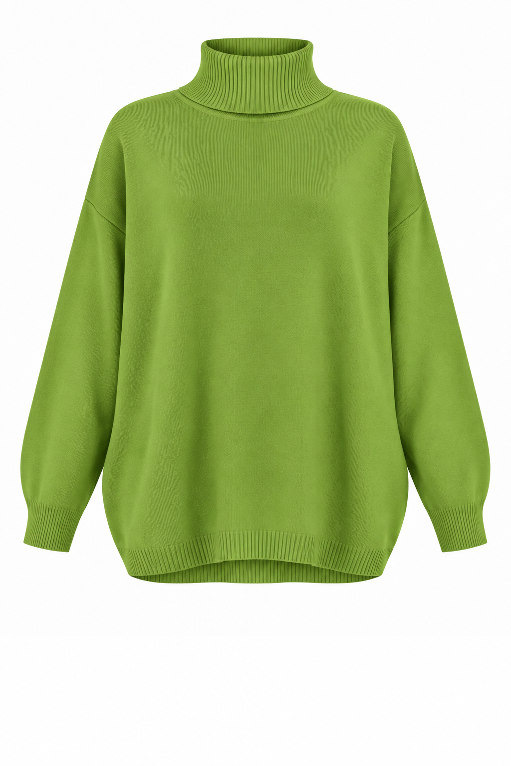 ZENA RIBBED POLO NECK SUPERSOFT KNIT