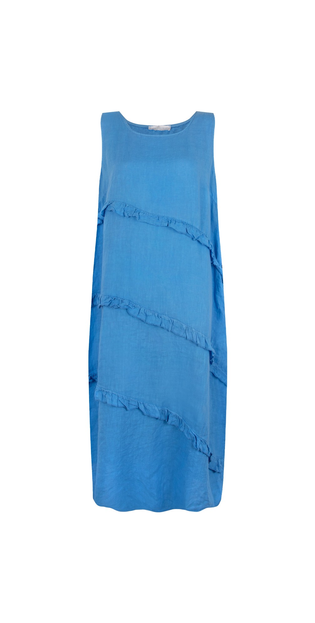 Nina-Diagonal-Frilled-Midi-Dress-Blue