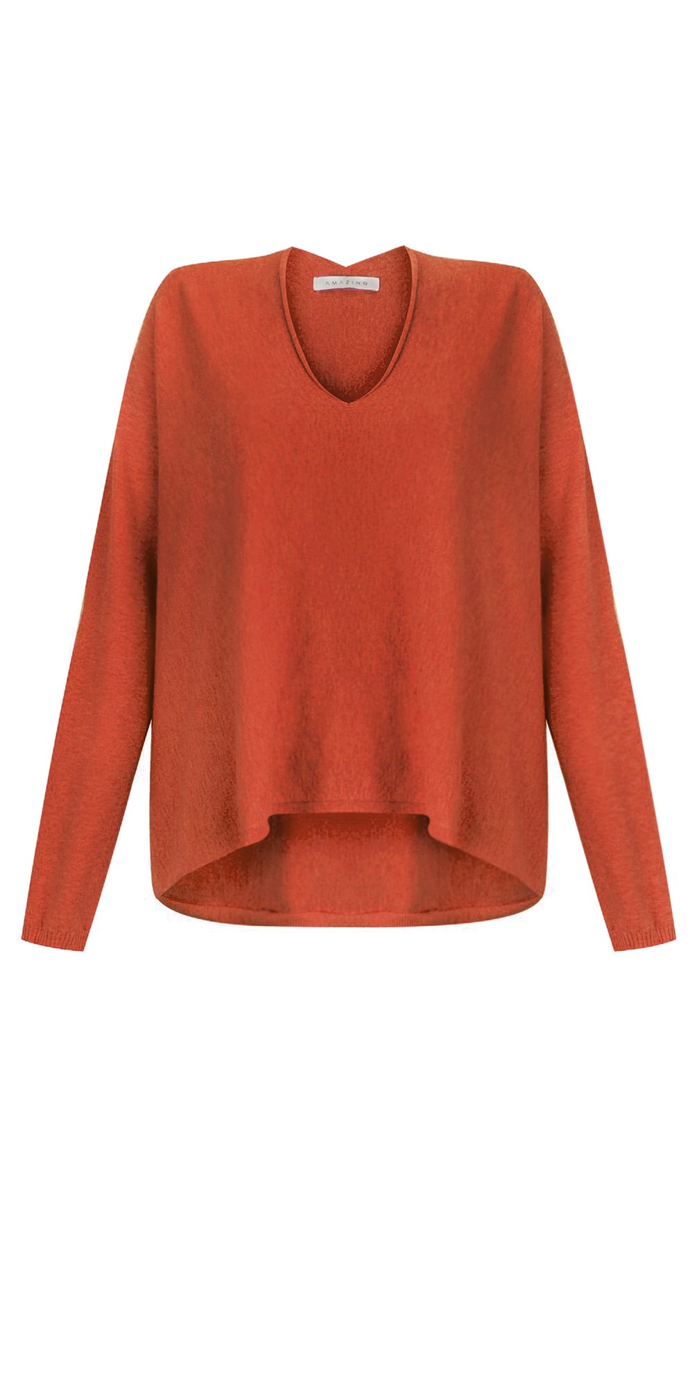Mika-Boxy-Fine-Knit-Jumper-Burnt-Orange
