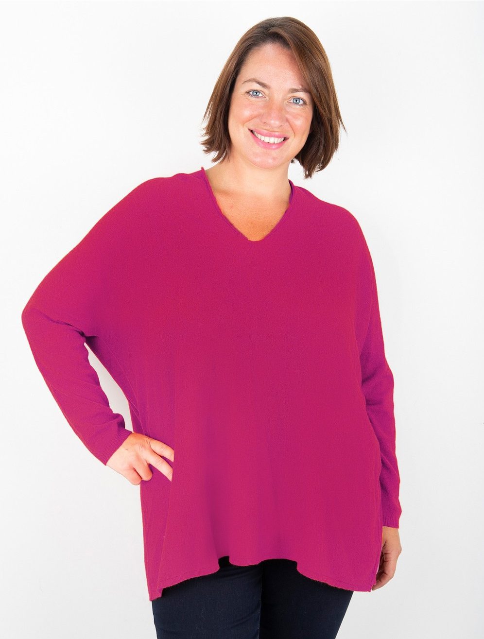 Mika-X-Fuchsia-Fine-Knit-Oversized-Jumper-Fuchsia-1