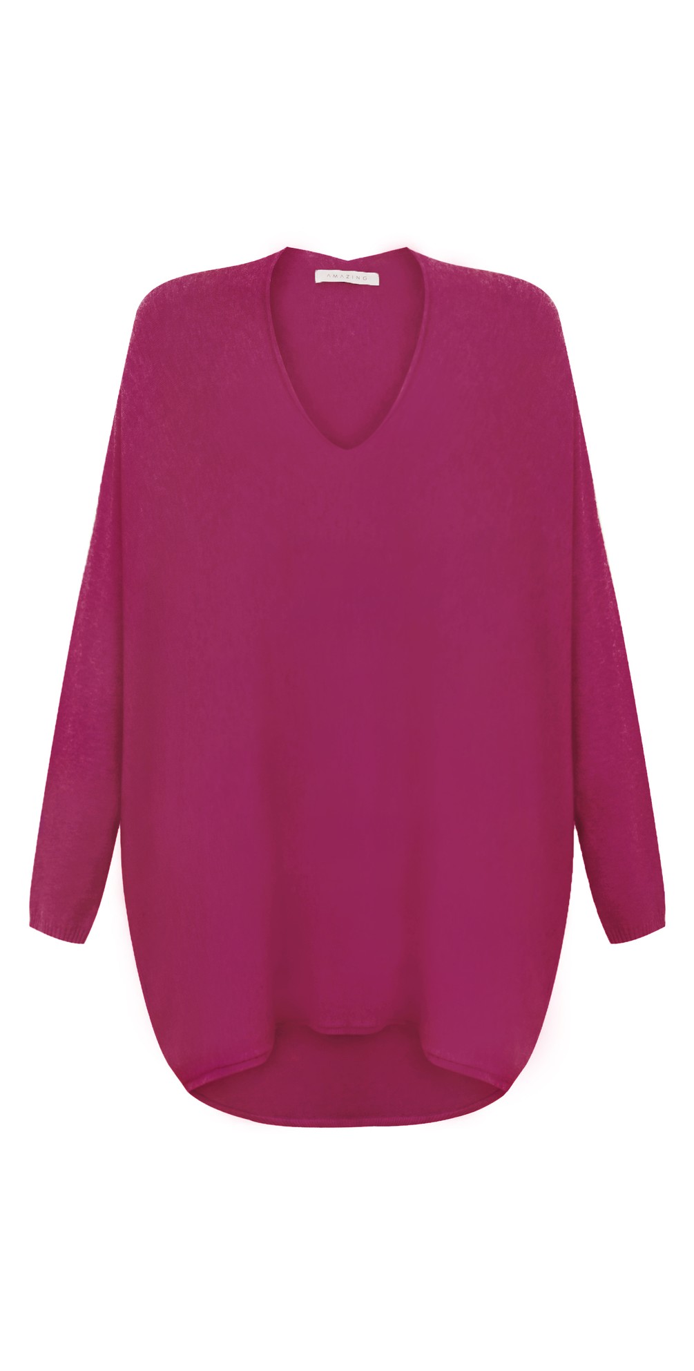 Mika-X-Fuchsia-Fine-Knit-Oversized-Jumper-Fuchsia