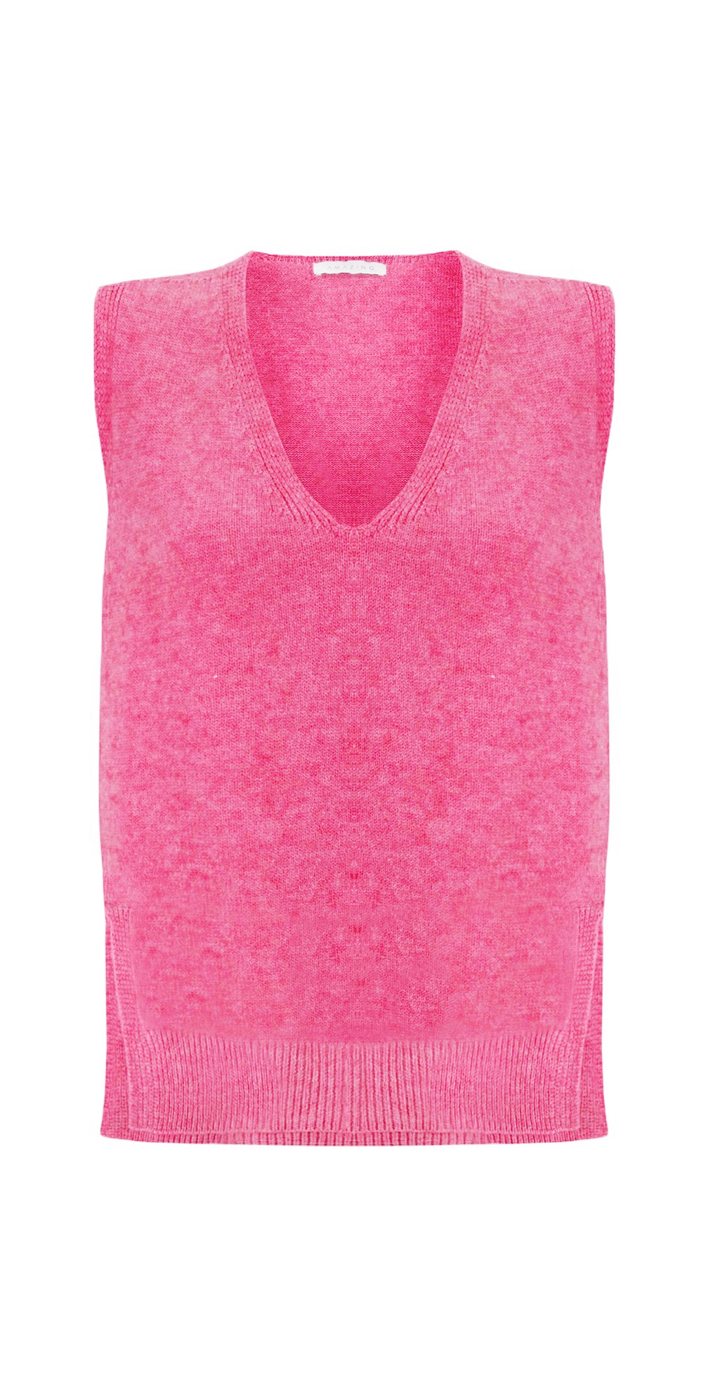 Pixie-V-Neck-Knitted-Vest-Azalea-Pink